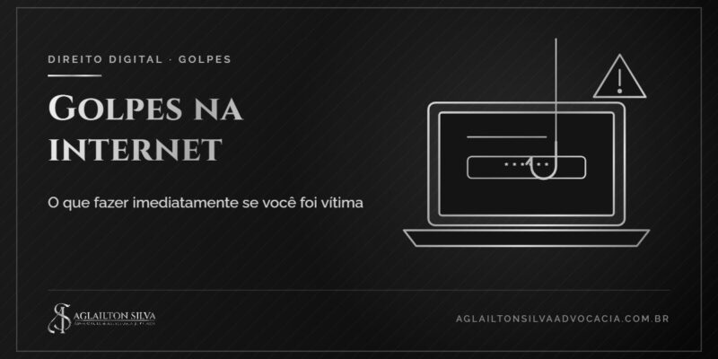 Capa do artigo: golpes na internet — o que fazer imediatamente se você foi vítima