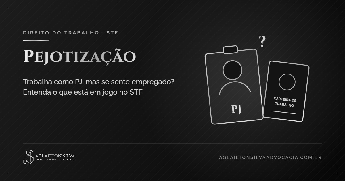 Capa do artigo: pejotização — trabalha como PJ mas se sente empregado